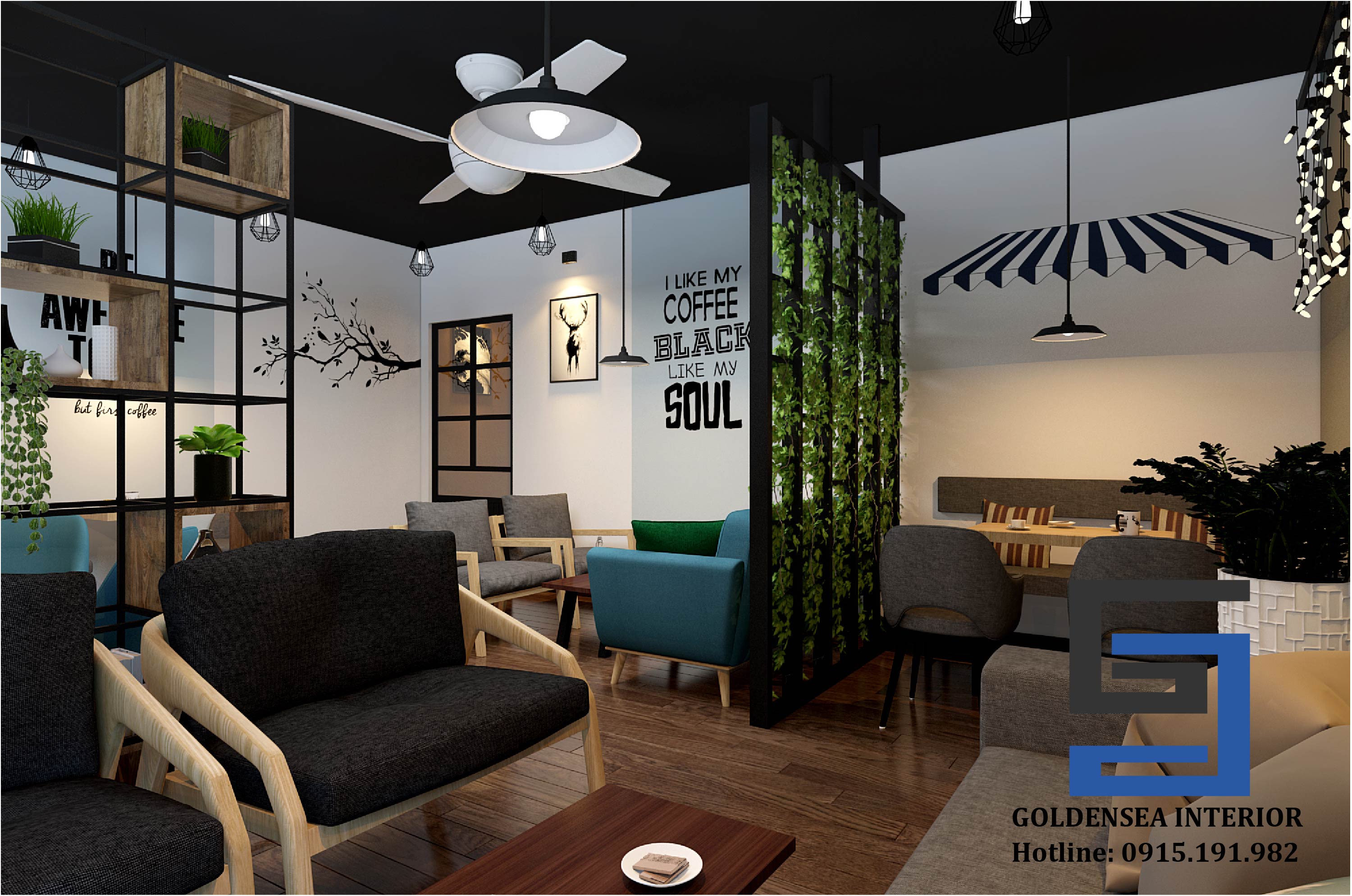Goldensea thiết kế quán cafe tại Đông Anh