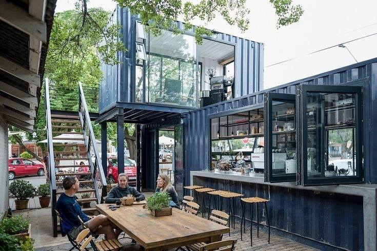 Thiết kế quán cafe container đôc đáo, mới lạ và tiết kiệm chi phí 1