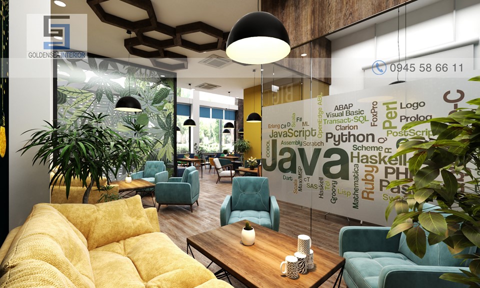 Đẹp mê mẩn thiết kế quán cafe văn phòng Co:coffee 6