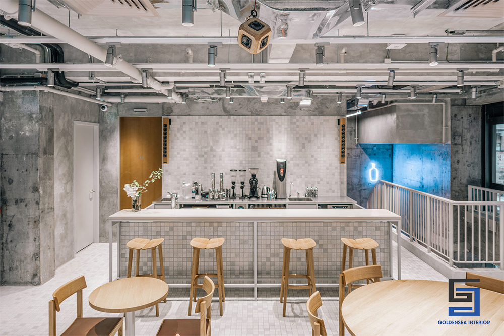 Phong cách Industrial mạnh mẽ trong thiết kế nội thất quán cafe 9